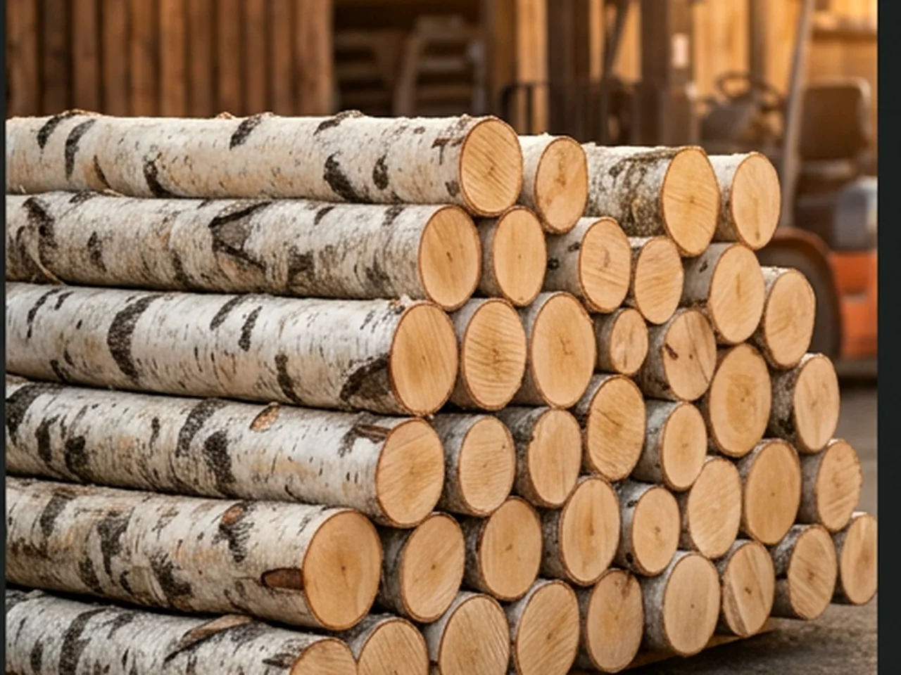 Кругляк берёзовый для распила в Электрогорске